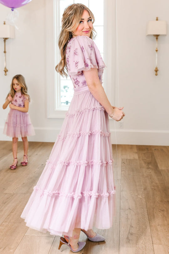 Anastasia Dress in Mauve