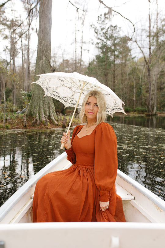 Florence Dress in Rust