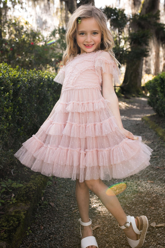 Mini Whimsical Dress in Blush