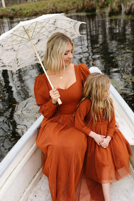 Florence Dress in Rust