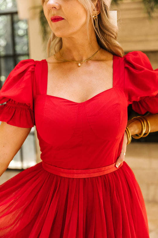 Ballerina Dress in Red
