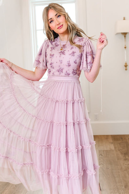 Anastasia Dress in Mauve