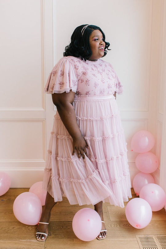 Anastasia Dress in Mauve