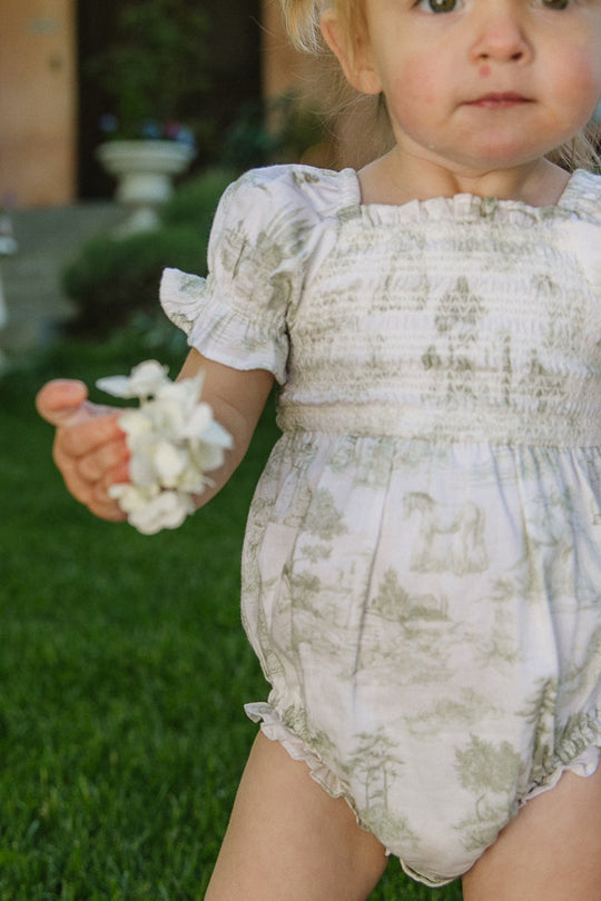 Baby Valencia Romper in Sage