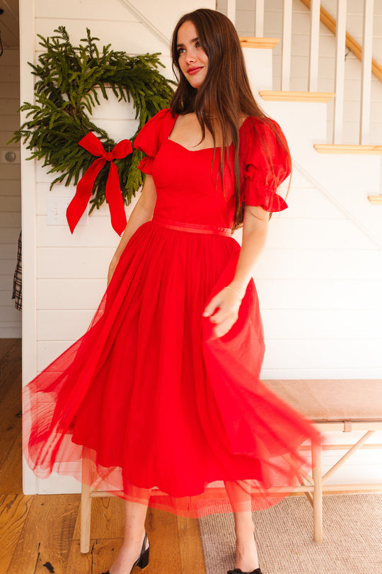 Ballerina Dress in Red - FINAL SALE-Adult