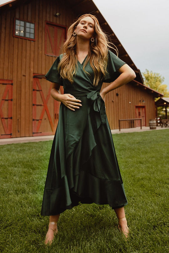 Maggie Dress in Emerald