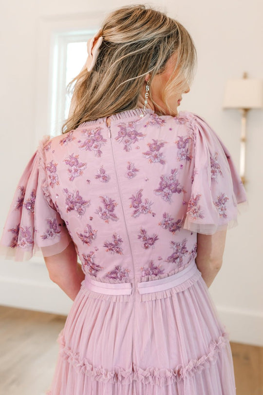 Anastasia Dress in Mauve