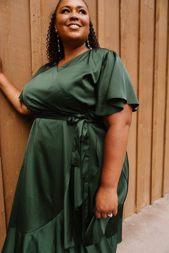 Maggie Dress in Emerald