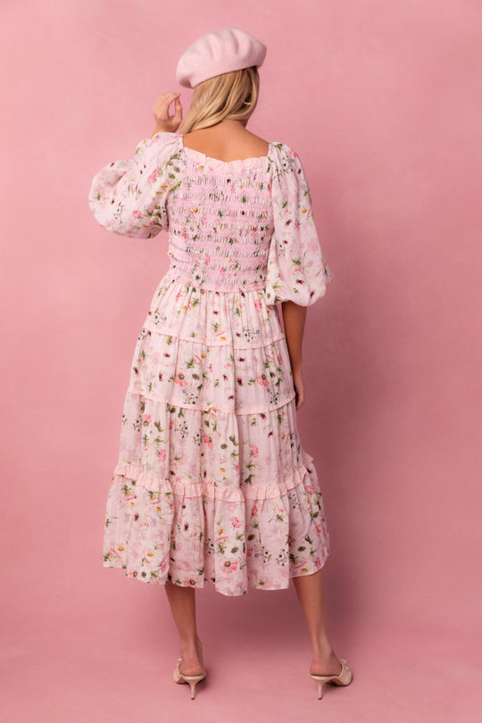 Roselyn Dress in Pink-Adult
