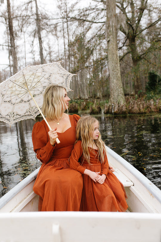 Florence Dress in Rust