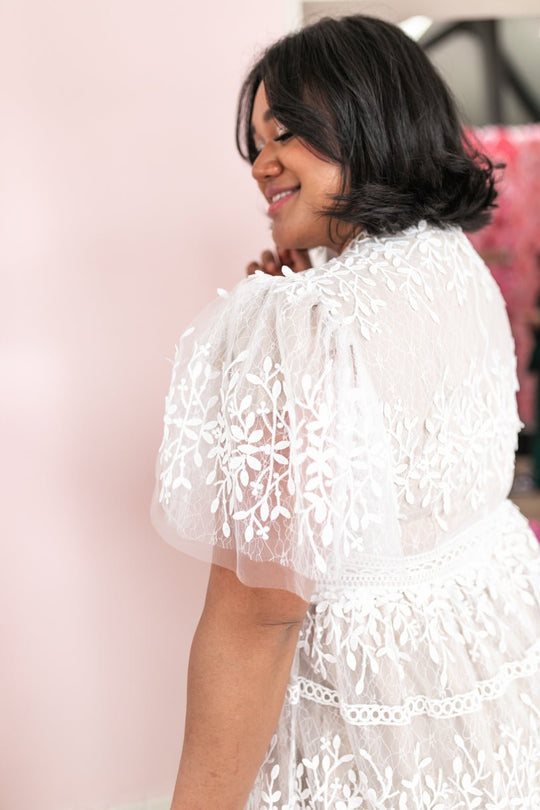 Sicily Dress with Flutter Sleeves