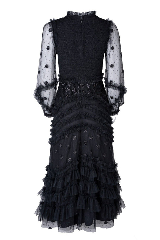 Claire Dress in Black Sequin