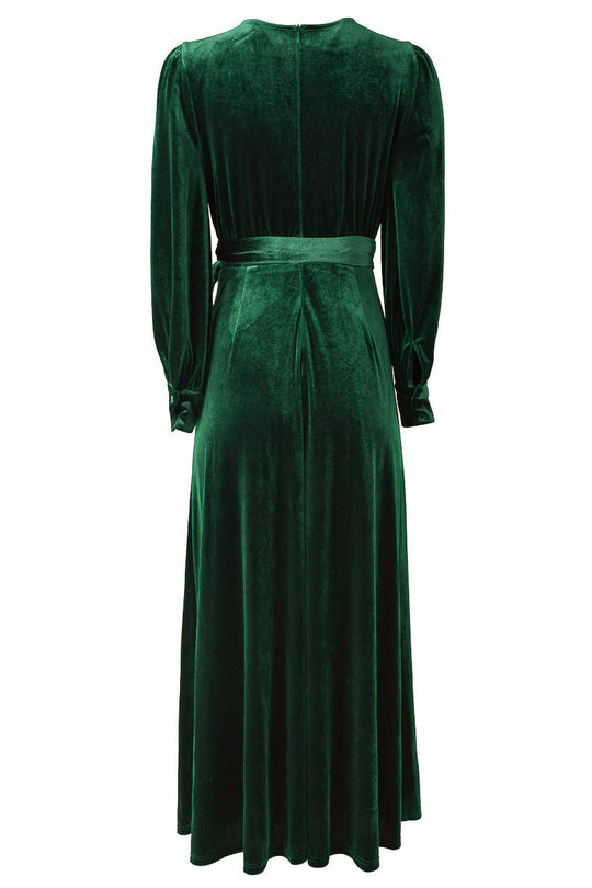 Andie Dress in Emerald Velvet