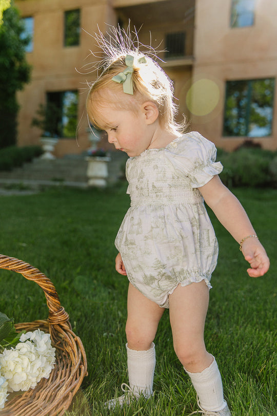Baby Valencia Romper in Sage