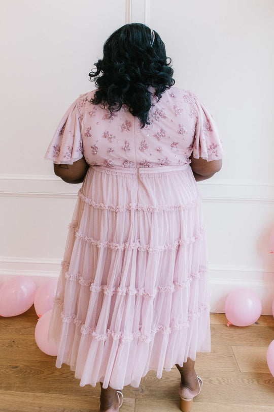 Anastasia Dress in Mauve