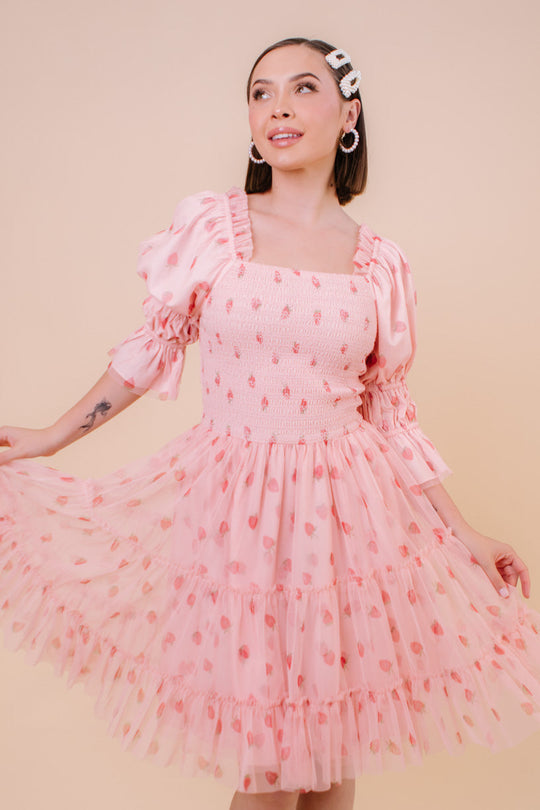 Jess Dress in Strawberry Fields