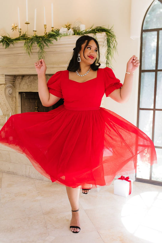 Ballerina Dress in Red