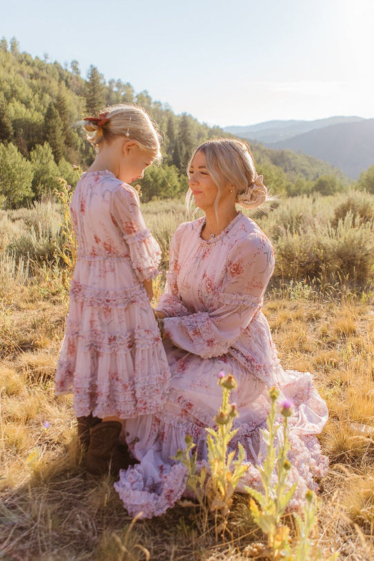 Geneva Dress in Mauve Floral