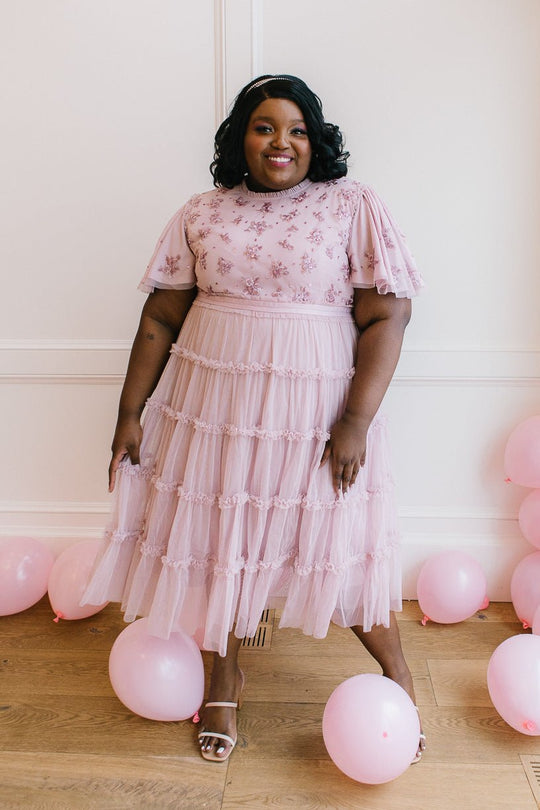 Anastasia Dress in Mauve