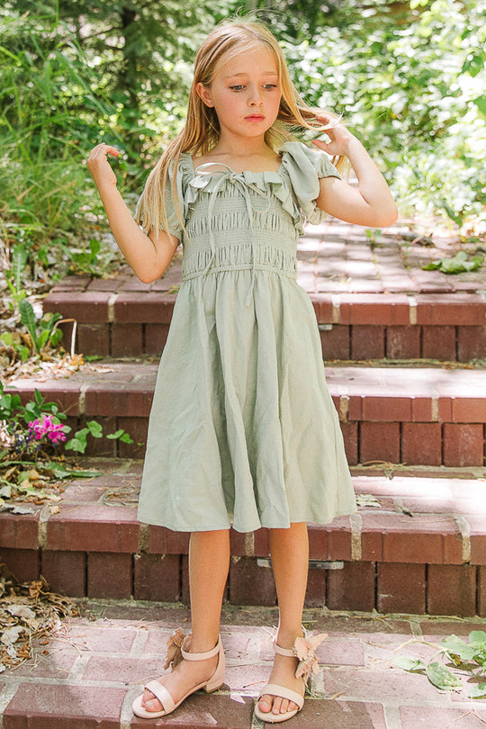 Mini Rae Dress in Sage