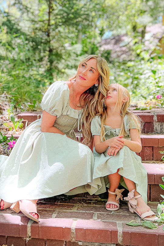 Mini Rae Dress in Sage