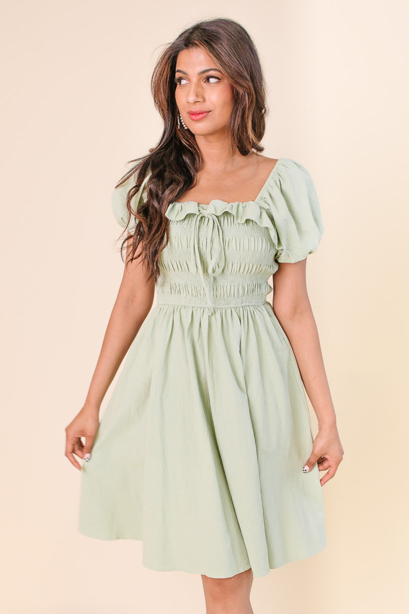 Rae Dress in Sage