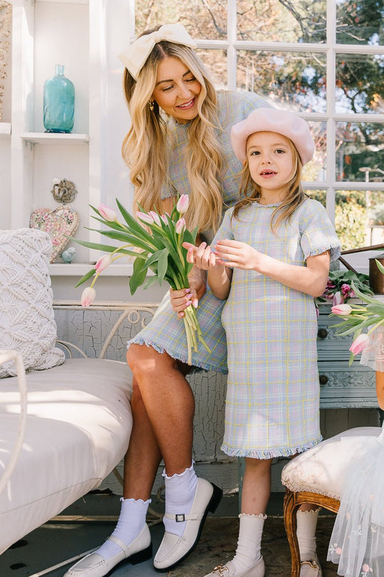 Reese Shift Dress in Periwinkle Blue
