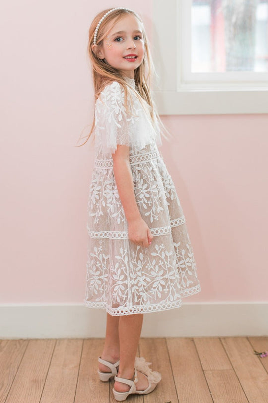 Mini Sicily Dress with Flutter Sleeves