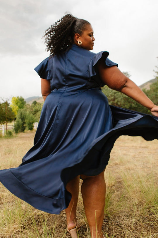 Callie Dress in Navy