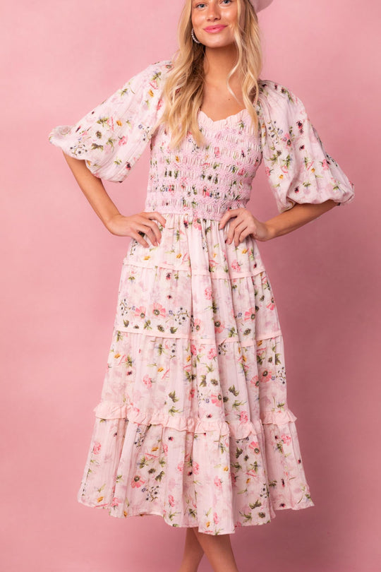 Roselyn Dress in Pink