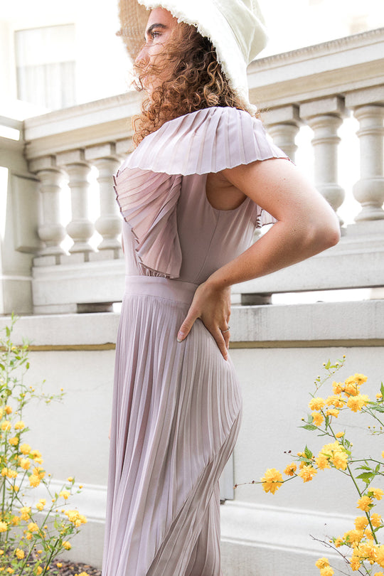 Alice Dress in Pale Plum