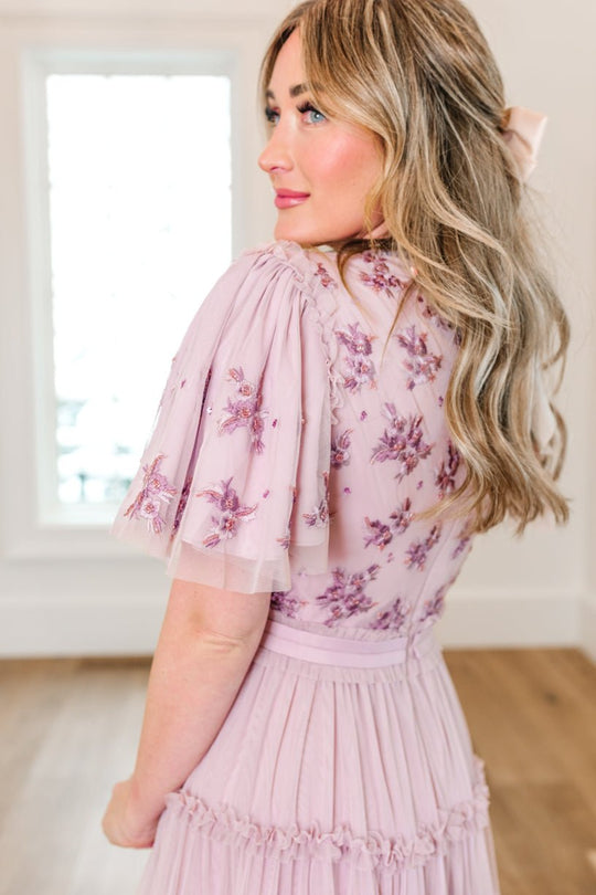 Anastasia Dress in Mauve