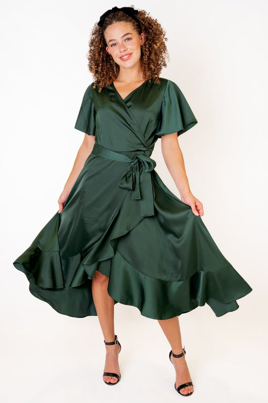 Maggie Dress in Emerald
