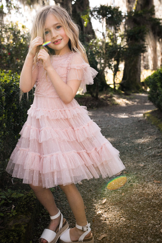 Mini Whimsical Dress in Blush
