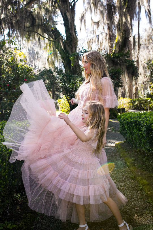 Mini Whimsical Dress in Blush