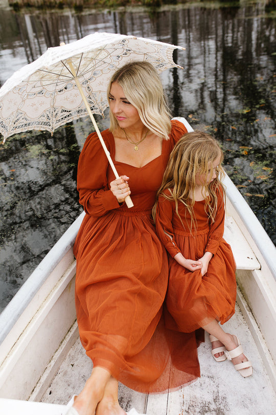 Florence Dress in Rust