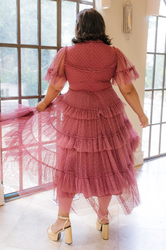 Whimsical Dress in Mulberry