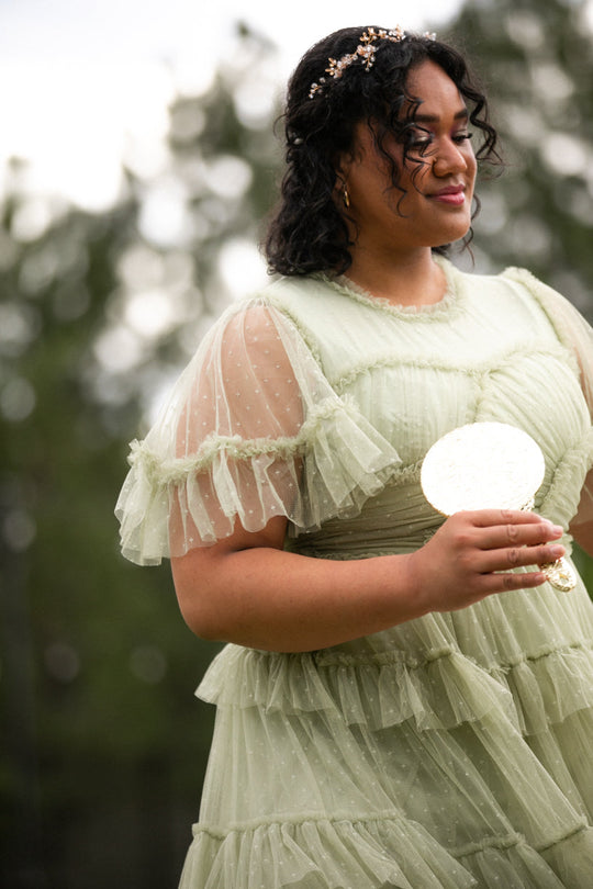 Whimsical Dress in Sage