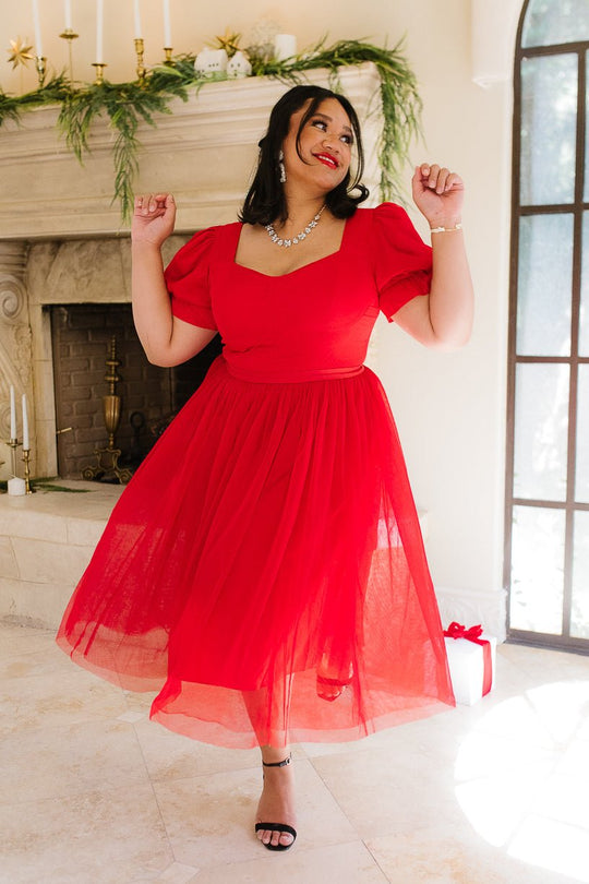 Ballerina Dress in Red