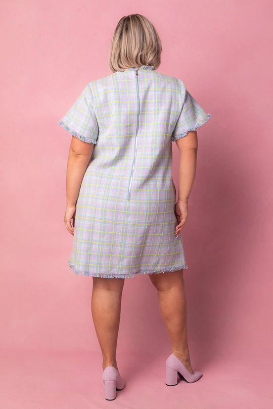 Reese Shift Dress in Periwinkle Blue
