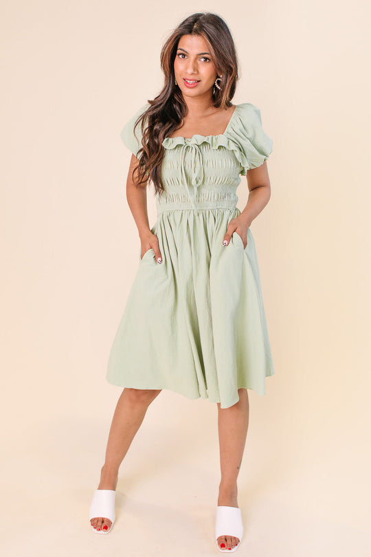 Rae Dress in Sage