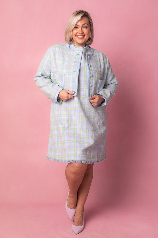 Reese Shift Dress in Periwinkle Blue