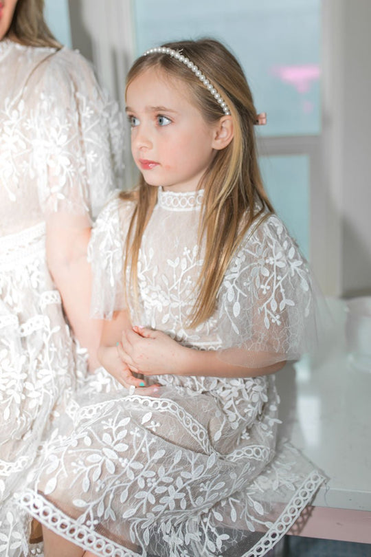 Mini Sicily Dress with Flutter Sleeves