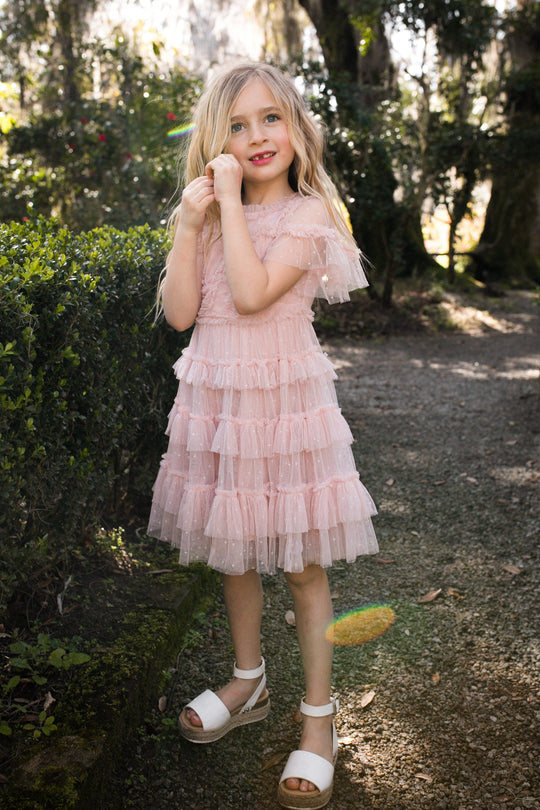 Mini Whimsical Dress in Blush