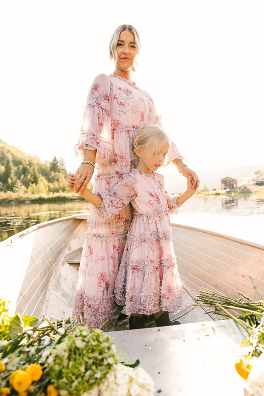 Geneva Dress in Mauve Floral