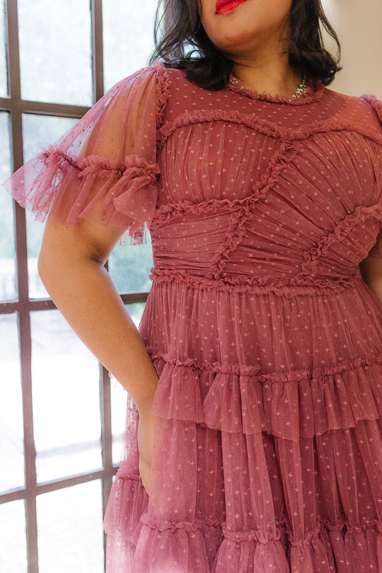 Whimsical Dress in Mulberry