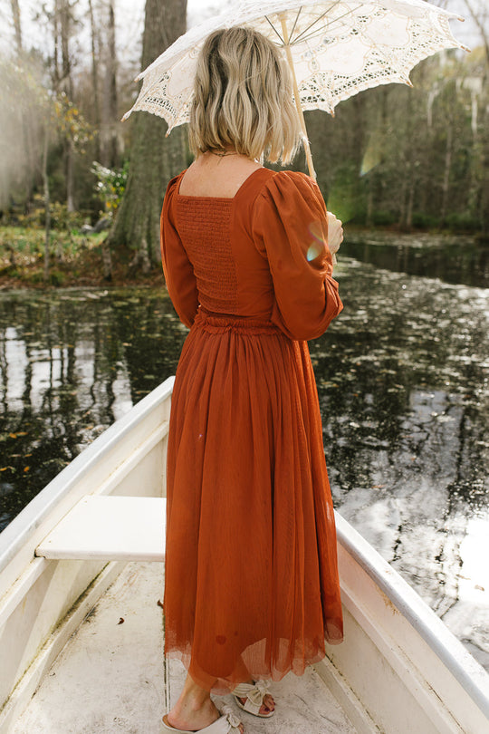 Florence Dress in Rust