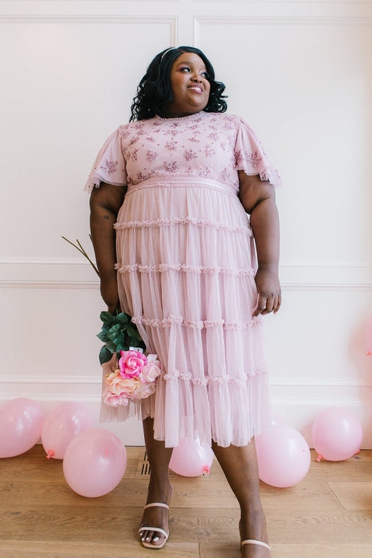 Anastasia Dress in Mauve