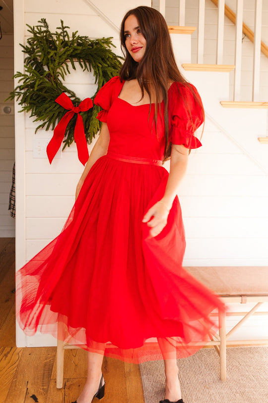 Ballerina Dress in Red