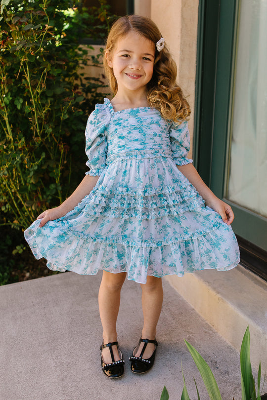 Mini Aniston Dress in Blue